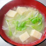 高野豆腐と大根の味噌汁